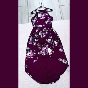 Enfocus studio high low wine color dress 6 NWOT